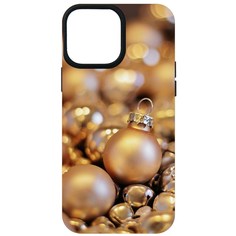 Чехол-накладка Krutoff Софт Кейс Золотые игрушки для iPhone 13 Pro Max черный