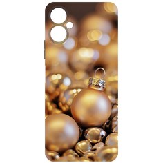 Чехол-накладка Krutoff Софт Кейс Золотые игрушки для Tecno Camon 19 Neo черный