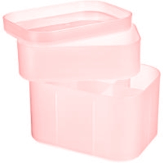 Органайзер PROFF mini с разделителями розовый пластик 3-секционный 150х110х85 мм 1 шт