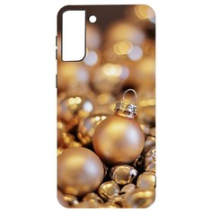Чехол-накладка Krutoff Софт Кейс Золотые игрушки для Samsung Galaxy S21+ (G996) черный