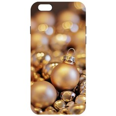 Чехол-накладка Krutoff Софт Кейс Золотые игрушки для iPhone 6 Plus/6s Plus черный