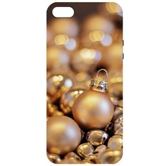 Чехол-накладка Krutoff Софт Кейс Золотые игрушки для iPhone 5/5s черный