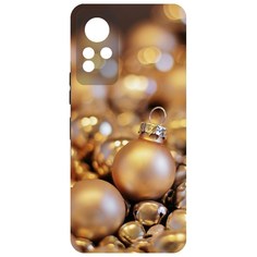 Чехол-накладка Krutoff Софт Кейс Золотые игрушки для Infinix Note 11 черный