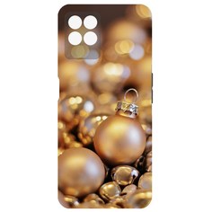 Чехол-накладка Krutoff Софт Кейс Золотые игрушки для Realme 8i черный