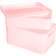 Органайзер PROFF розовый пластик 3-секционный 225х155х100 мм 1 шт