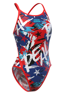 Купальник слитный женский Mad Wave M1462116W2W красный L