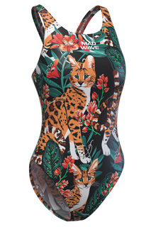 Купальник слитный женский Mad Wave M0152024C8W зеленый S