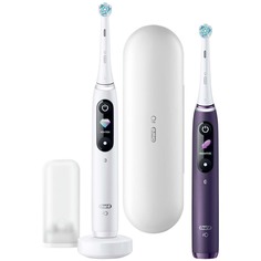 Электрическая зубная щетка Braun Oral-B iO8 Duo White/VioBraun Oral-B iO8 Duo White/Violet