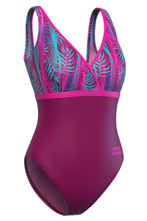 Купальник слитный женский Mad Wave M0141047B3W розовый 4XL