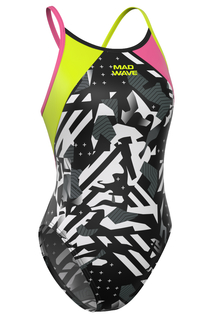 Купальник слитный женский Mad Wave M1462167A3W черный XL