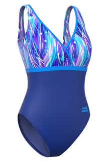 Купальник слитный женский Mad Wave M0142065A7W голубой 2XL