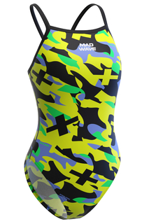 Купальник слитный женский Mad Wave M1460317N2W желтый XL