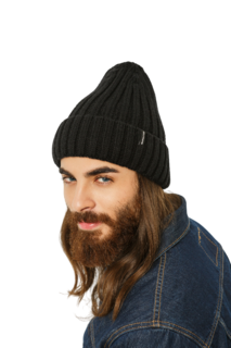 Шапка бини мужская Marhatter MMH11476/2 черная, р. 57-59