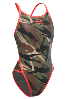 Купальник слитный женский Mad Wave M1461164C2W зеленый S