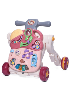 Ходунки каталка Baby Care Traveller, со съемной панелью, розовый, 5в1