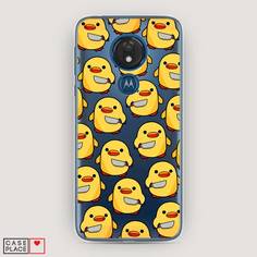 Чехол для Motorola Moto G7 "Утка с ножом" Case Place