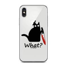 Чехол для Apple iPhone XS Max "Котик с ножом" Case Place