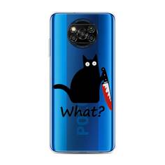 Чехол для Xiaomi Poco X3/Poco X3 Pro "Котик с ножом" Case Place