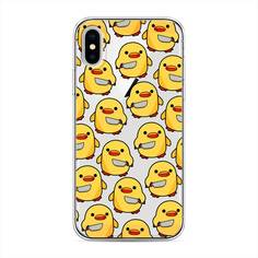 Чехол для Apple iPhone XS "Утка с ножом" Case Place