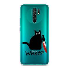 Чехол для Xiaomi Redmi 9 "Котик с ножом" Case Place