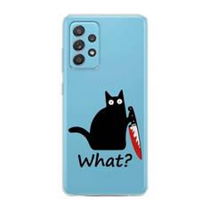Чехол для Samsung Galaxy A52/A52s "Котик с ножом" Case Place