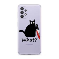 Чехол для Samsung Galaxy A32 "Котик с ножом" Case Place