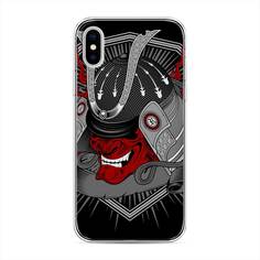 Чехол для Apple iPhone XS "Красная маска самурая" Case Place