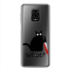 Чехол для Xiaomi Redmi Note 9S/Note 9 Pro "Котик с ножом" Case Place