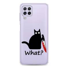 Чехол для Samsung Galaxy A22/M22/M32 "Котик с ножом" Case Place