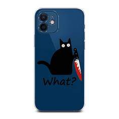 Чехол для Apple iPhone 12 Mini "Котик с ножом" Case Place