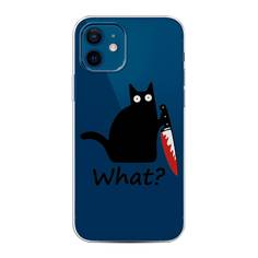 Чехол для Apple iPhone 12/12 Pro "Котик с ножом" Case Place