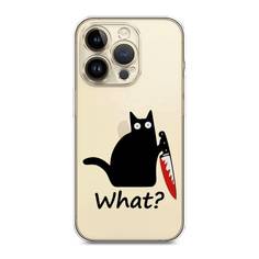 Чехол для Apple iPhone 14 Pro Max "Котик с ножом" Case Place