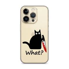 Чехол для Apple iPhone 14 Pro "Котик с ножом" Case Place