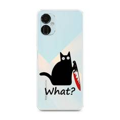 Чехол на Tecno Camon 19 Neo "Котик с ножом" Case Place