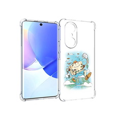 Чехол MyPads Tocco для Honor 60 Pro Счастливый чемодан