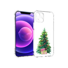 Чехол MyPads Tocco для Apple iPhone 13 mini Елка новогодняя с подарками акварель