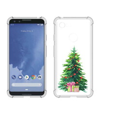 Чехол MyPads Tocco для Google Pixel 3 Елка новогодняя с подарками акварель