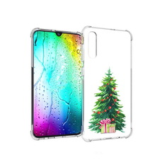 Чехол MyPads Tocco для Samsung Galaxy A30s Елка новогодняя с подарками акварель