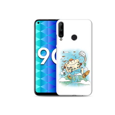 Чехол MyPads Tocco для Honor 9C Счастливый чемодан (PT149389.41.166)