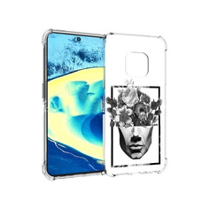 Чехол MyPads Tocco для Nokia XR20 черно белая ваза в абстракции (PT161671.111.678)