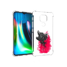 Чехол MyPads Tocco для Motorola Moto E7 Plus медведь в дымке (PT155921.339.463)