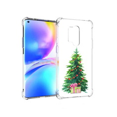Чехол MyPads Tocco для OnePlus 8 Pro Елка новогодняя с подарками акварель