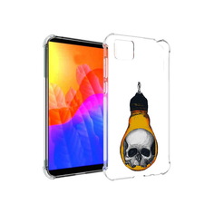 Чехол MyPads череп в лампочке для Honor 9S (DUA-LX9)