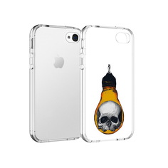 Чехол MyPads Tocco для Apple iPhone 4 череп в лампочке