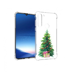 Чехол MyPads Tocco для Motorola Moto G8 Power Елка новогодняя с подарками акварель
