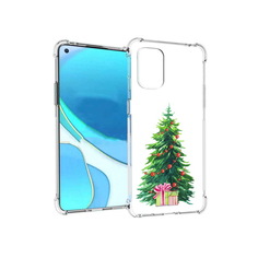 Чехол MyPads Tocco для OnePlus 8T Елка новогодняя с подарками акварель (PT155529.137.78)