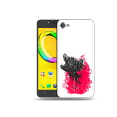 Чехол MyPads Tocco для Alcatel A5 медведь в дымке (PT67387.664.463)