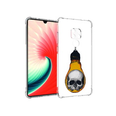 Чехол MyPads Tocco для Huawei Mate 20 череп в лампочке