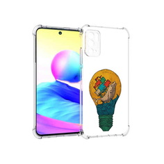 Чехол MyPads Tocco для Xiaomi Poco M3 Pro кит в лампочке с парусами