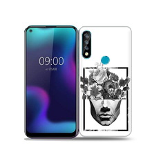 Чехол MyPads Tocco для BQ 6424L черно белая ваза в абстракции